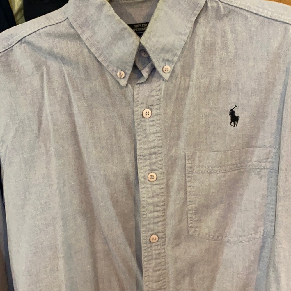 Blue Polo Button Down